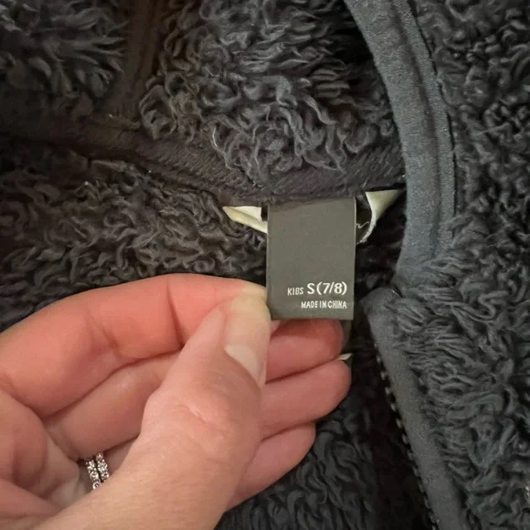 Eddie Bauer Charcoal Fleece Kids Hoodie Jacket - Picture 3 of 3